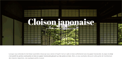 Desktop Screenshot of cloisonjaponaise.net