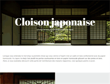 Tablet Screenshot of cloisonjaponaise.net